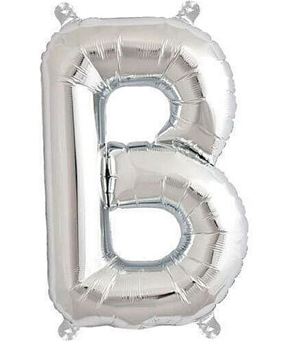 Folyo Balon 100 Cm Gümüş Harf B - 