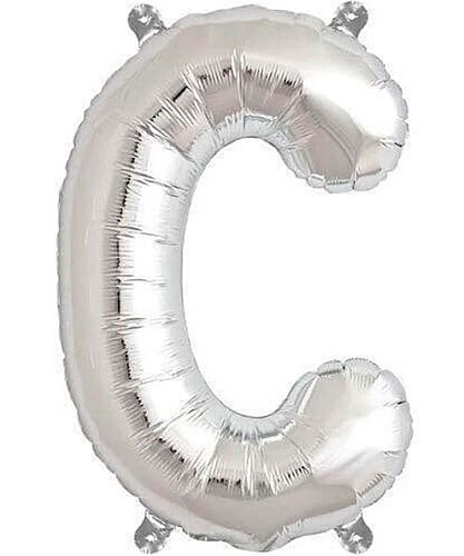 Folyo Balon 100 Cm Gümüş Harf C - 