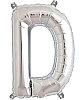 Folyo Balon 100 Cm Gümüş Harf D - 1