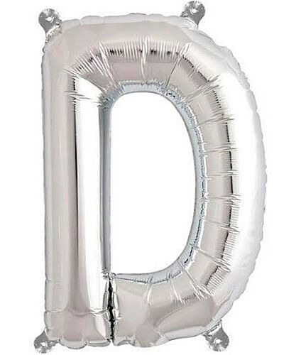 Folyo Balon 100 Cm Gümüş Harf D - 
