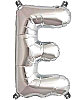 Folyo Balon 100 Cm Gümüş Harf E - 1