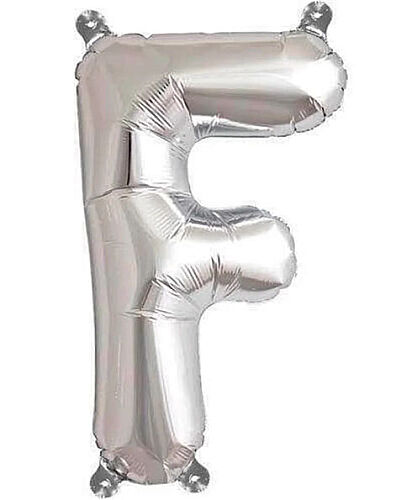 Folyo Balon 100 Cm Gümüş Harf F - 