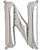 Folyo Balon 100 Cm Gümüş Harf N - 1