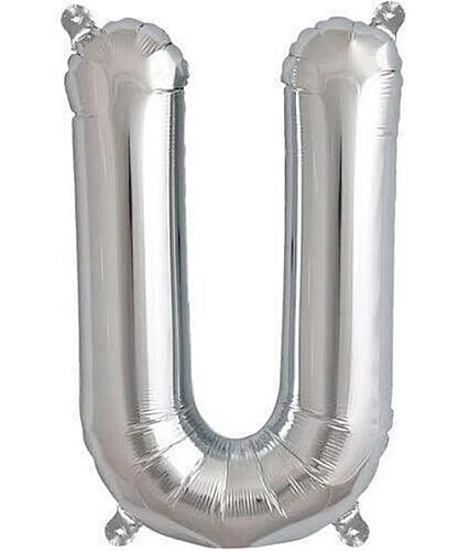 Folyo Balon 100 Cm Gümüş Harf U - 