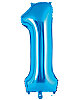 Folyo Balon 100 Cm Mavi Rakam 1 - 1