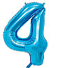 Folyo Balon 100 Cm Mavi Rakam 4 - 1