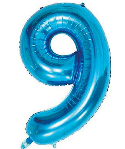 Folyo Balon 100 Cm Mavi Rakam 9 - 