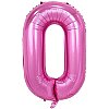 Folyo Balon 100 Cm Pembe Rakam 0 - 1