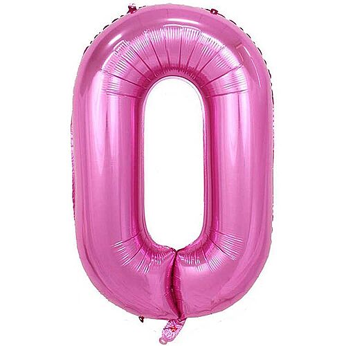 Folyo Balon 100 Cm Pembe Rakam 0 - 
