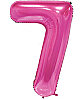 Folyo Balon 100 Cm Pembe Rakam 7 - 1