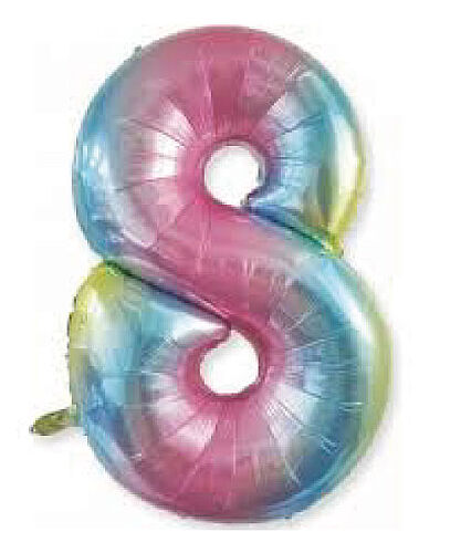 Folyo Balon 100 Cm Rengarenk Rakam 8 - 