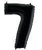 Folyo Balon 100 Cm Siyah Rakam 7 - 1