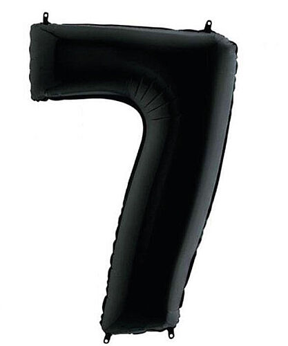 Folyo Balon 100 Cm Siyah Rakam 7 - 