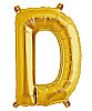 Folyo Balon 40 Cm Gold Harf D - 1