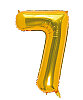Folyo Balon 40 Cm Gold Rakam 7 - 1