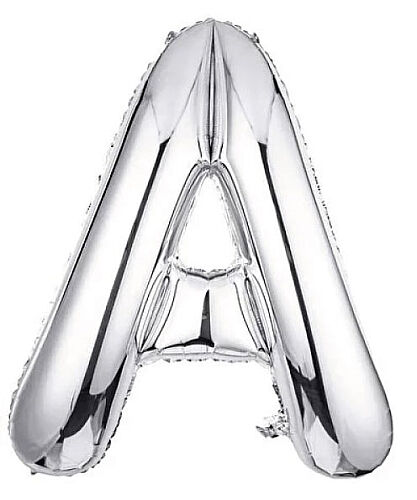 Folyo Balon 40 Cm Gümüş Harf A - 