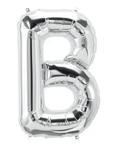 Folyo Balon 40 Cm Gümüş Harf B - 