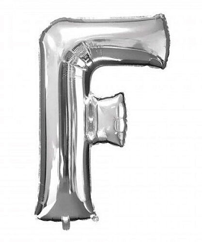 Folyo Balon 40 Cm Gümüş Harf F - 