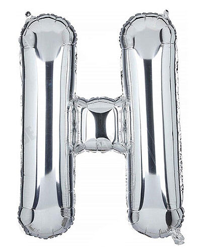 Folyo Balon 40 Cm Gümüş Harf H - 
