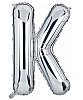 Folyo Balon 40 Cm Gümüş Harf K - 1