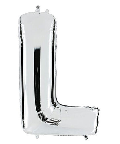 Folyo Balon 40 Cm Gümüş Harf L - 