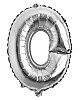 Folyo Balon 40 Cm Gümüş Harf O - 1