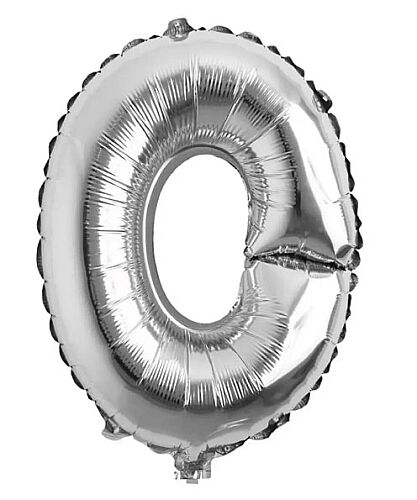 Folyo Balon 40 Cm Gümüş Harf O - 