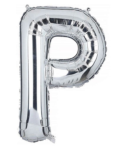 Folyo Balon 40 Cm Gümüş Harf P - 