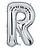 Folyo Balon 40 Cm Gümüş Harf R - 1