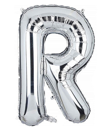 Folyo Balon 40 Cm Gümüş Harf R - 