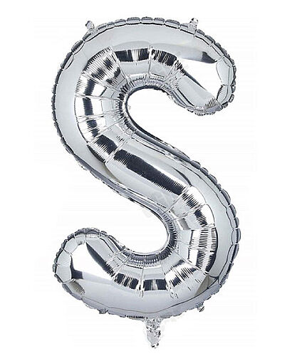 Folyo Balon 40 Cm Gümüş Harf S - 