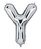 Folyo Balon 40 Cm Gümüş Harf Y - 1