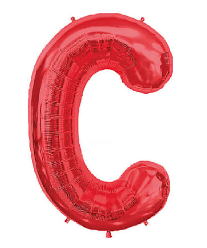 Folyo Balon 40 Cm Kırmızı Harf C - 