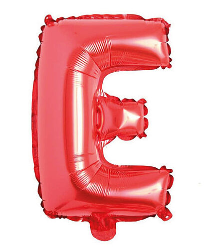 Folyo Balon 40 Cm Kırmızı Harf E - 