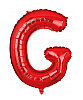 Folyo Balon 40 Cm Kırmızı Harf G - 1