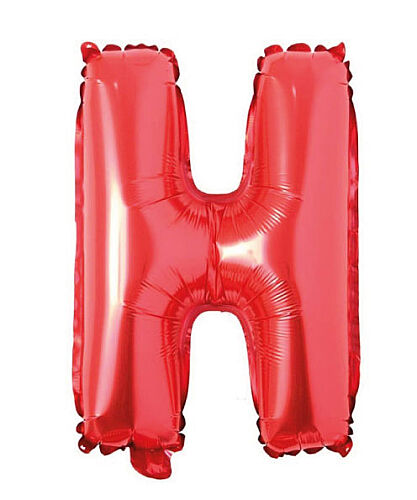 Folyo Balon 40 Cm Kırmızı Harf H - 