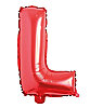 Folyo Balon 40 Cm Kırmızı Harf L - 1
