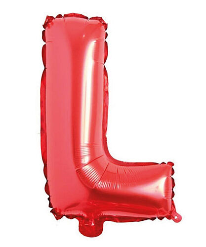 Folyo Balon 40 Cm Kırmızı Harf L - 