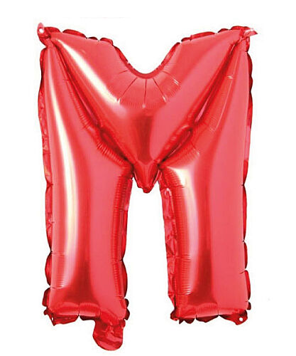Folyo Balon 40 Cm Kırmızı Harf M - 