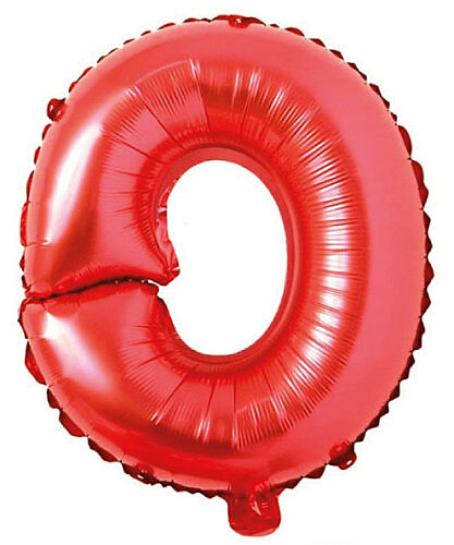 Folyo Balon 40 Cm Kırmızı Harf O - 