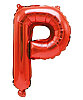 Folyo Balon 40 Cm Kırmızı Harf P - 1