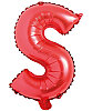 Folyo Balon 40 Cm Kırmızı Harf S - 1
