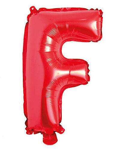 Folyo Balon 40 Cm Kırmızı Harf F - 