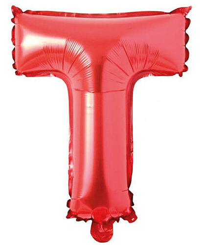 Folyo Balon 40 Cm Kırmızı Harf T - 