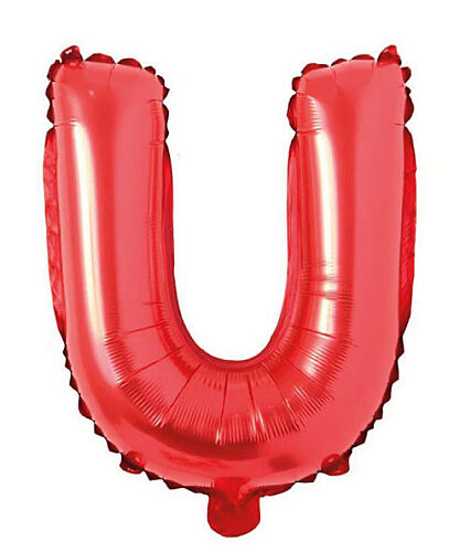 Folyo Balon 40 Cm Kırmızı Harf U - 