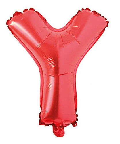 Folyo Balon 40 Cm Kırmızı Harf Y - 