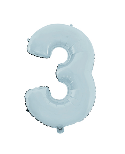 Folyo Balon 66 Cm Mavi Rakam 3 - 1