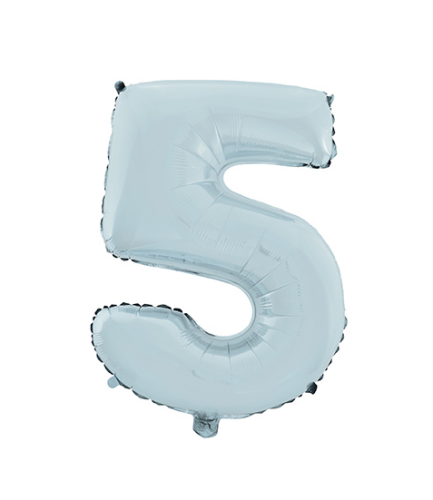 Folyo Balon 66 Cm Mavi Rakam 5 - 