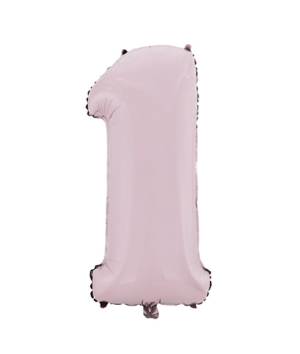 Folyo Balon 66 Cm Pembe Rakam 1 - 1