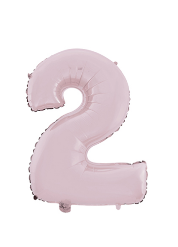 Folyo Balon 66 Cm Pembe Rakam 2 - 1